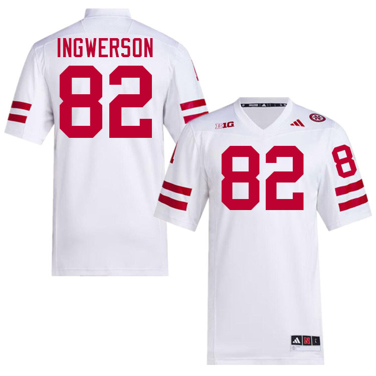 Nebraska Cornhuskers #82 Eric Ingwerson College Football Jerseys Stitched-White